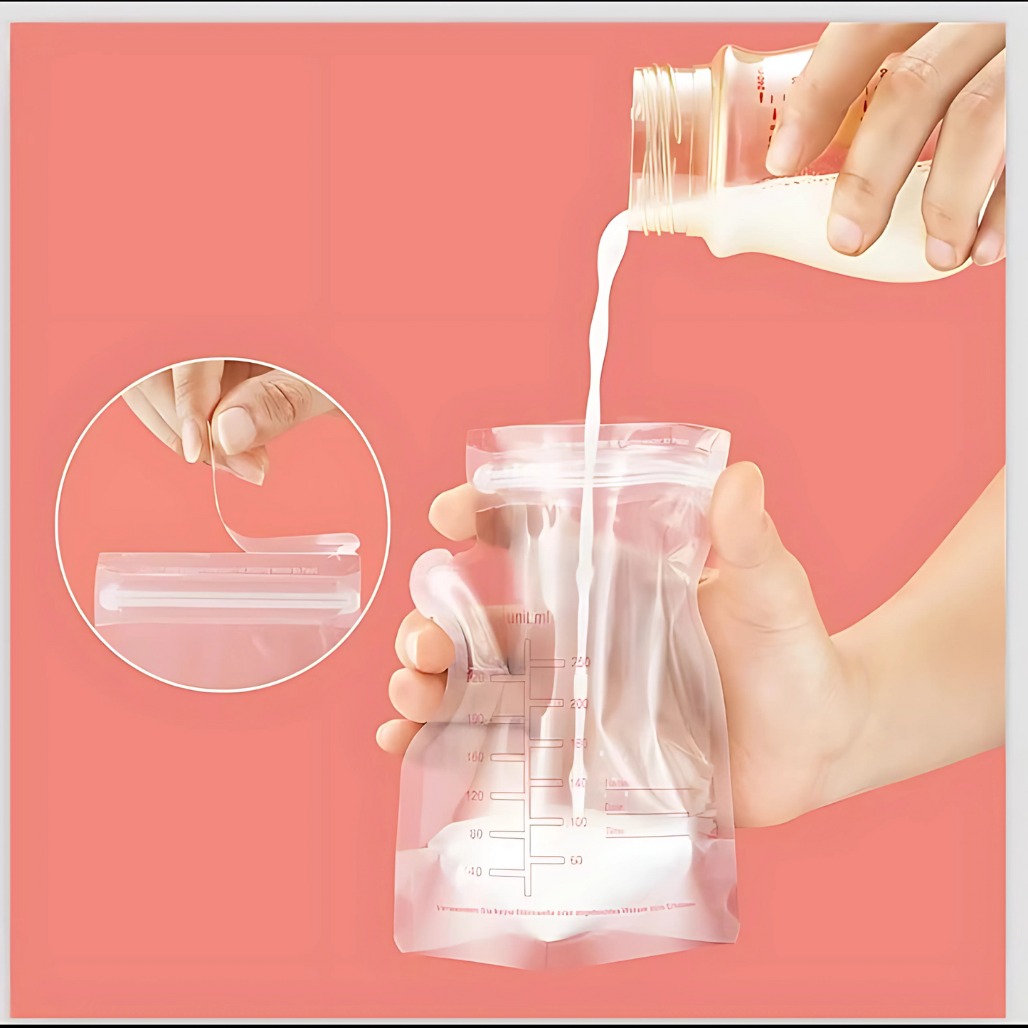 Pack 30 Bolsas para Guardar Leche Materna