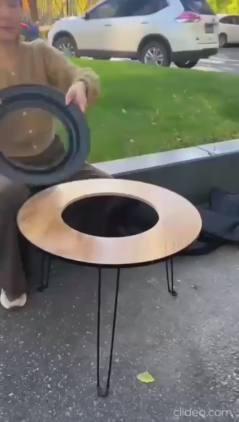MESA PLEGABLE CON PARRILLA